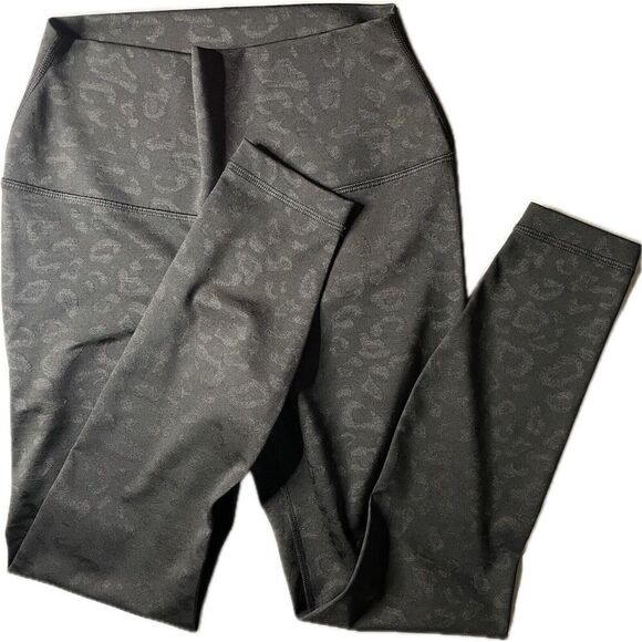 90 Degree By Reflex Pants - 90 Degree by Reflex High Rise Tummy Control Interlink Legging Black Leop…